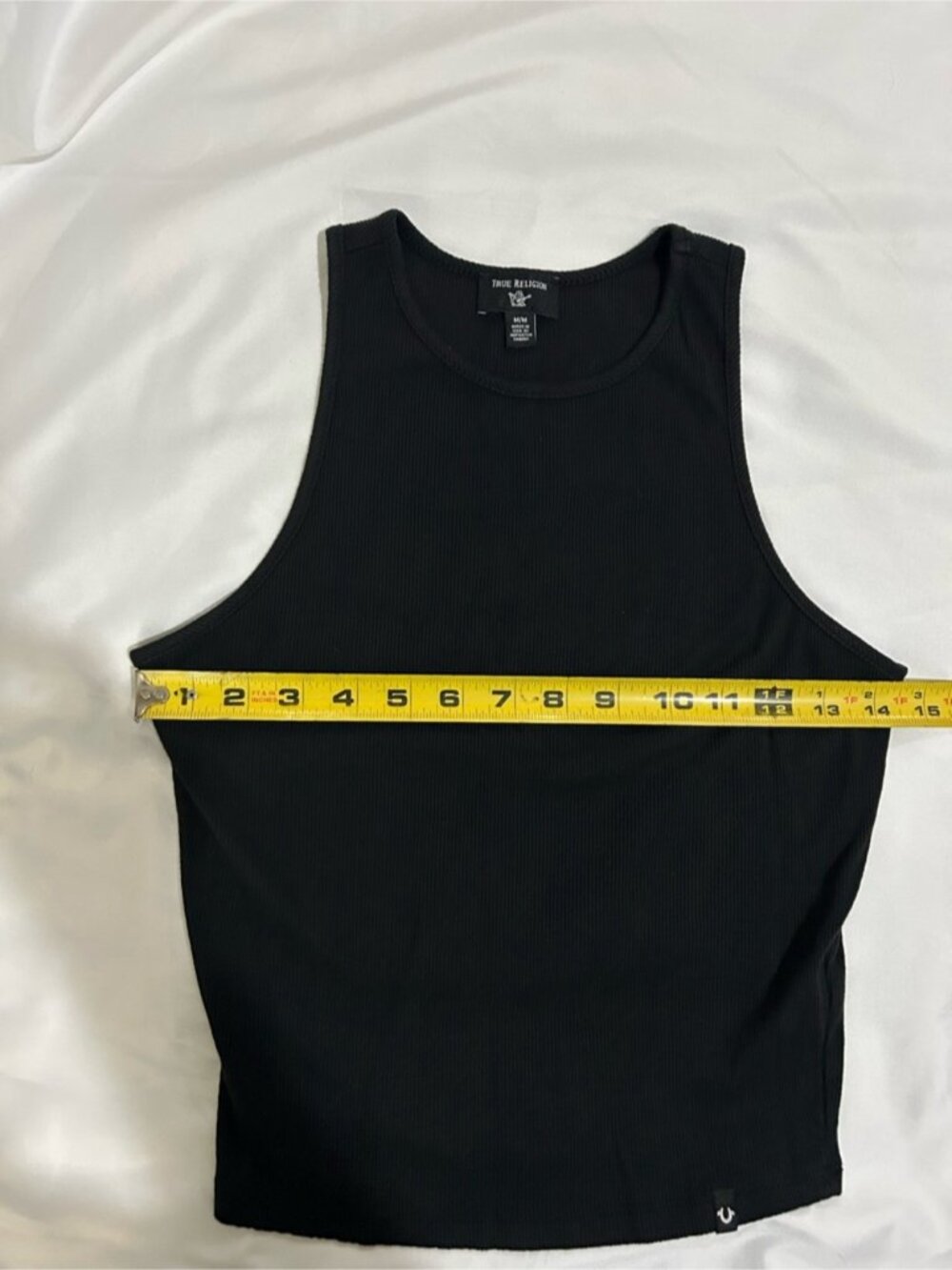Black Ribbed Tank - Womens Sleeveless Top - Picture 2 of 4